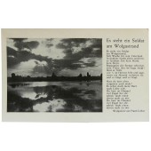 Postkarte aus der Reihe Deutsche Militärlieder - Wolgalied von Franz Lehar.